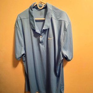 Nike Dri Fit Polo - Light Blue 3XLT Mens